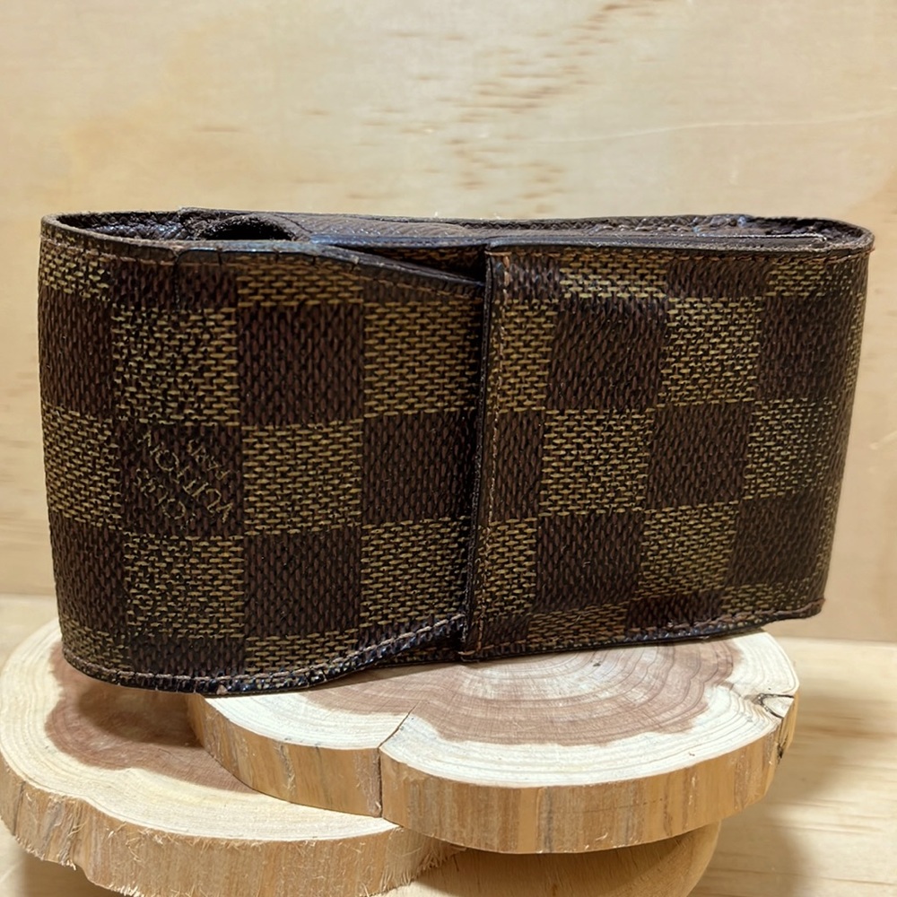 Pre-owned Authentic Louis Vuitton Damier Ebene Pouch/Cigarette Case